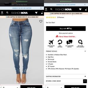 Distressed High Waisted Skinny Jeans